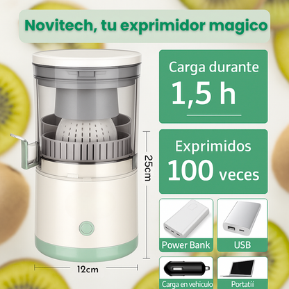 Novotech - Exprimidor Portátil y Carga Inalámbrica